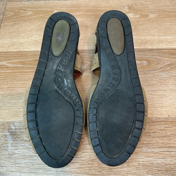 Beautifeel Taupe Leather Women's Sandals, Size 9- 9.5 - Picture 9 of 11